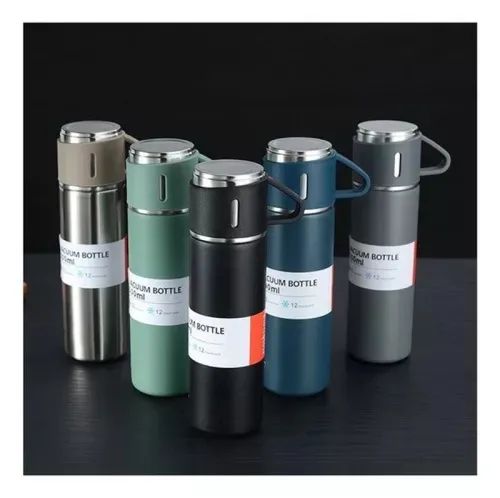 Vista 4 de Set De Termo Acero Inoxidable Con Tazas