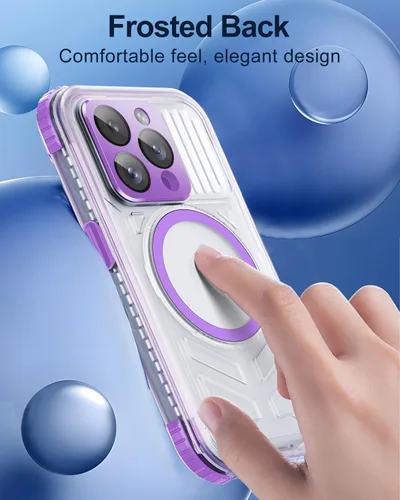 Vista 5 de Funda impermeable para iPhone 15 Pro Max, [lente y protector de pantalla integrados] [IP68 bajo el agua] [15 pies militares a prueba de golpes]