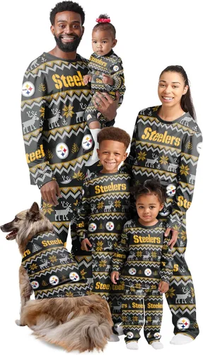 Vista 31 de FOCO NFL womens Nfl Team Ugly Pattern Matching Set Family Holiday Pajamas