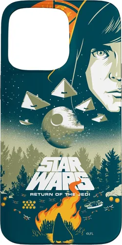 Vista 31 de Star Wars Funda con póster de película retro ilustrada con el regreso del Jedi para iPhone 17