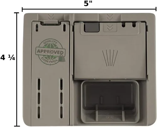 Vista 2 de Bosch 00645208 - Dispensador de detergente original OEM (gris) para lavavajillas Bosch