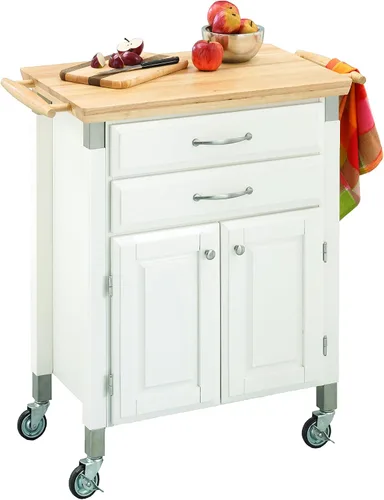 Vista 10 de Carrito para preparar y servir Dolly Madison, Madera Noble, Blanco Blanco hueso