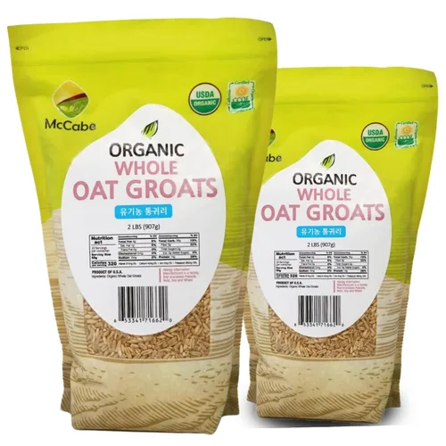 Vista 6 de McCabe Avena orgánica enrollada regular – Avena enrollada orgánica Rica en fibra y minerales Certificado USDA y CCOF Producto de Estados