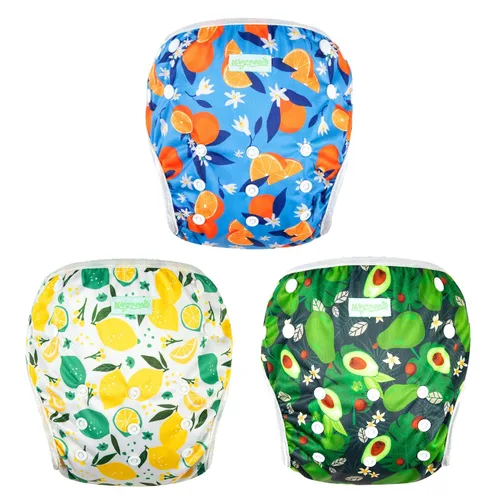 Vista 16 de Wegreeco - Pañal de natación reutilizable para bebés y niños pequeños, talla única Estrella de mar