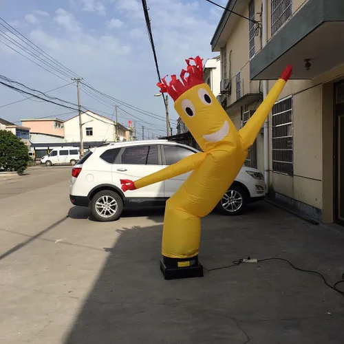 Vista 3 de Tubo inflable publicitario de 20 pies para hombre, con brazo agitador gigante, marioneta de mosca, letreros decorativos de Navidad para negocios