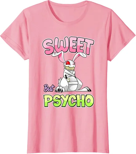 Vista 13 de Sweet But Psycho Shirt Bunny Creepy Gothic Rabbit Funny T-Shirt