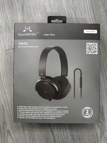 Vista 2 de SoundMAGIC Auriculares con cable en la oreja P55, HiFi, cable desmontable