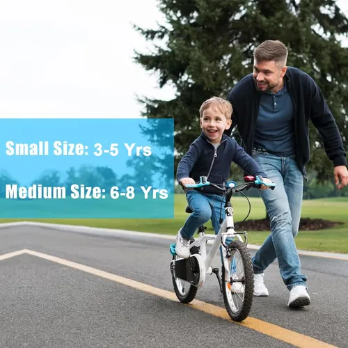 Vista 6 de Luwint Guantes deportivos acolchados de gel para niños de 3 a 8 años, guantes de ciclismo transpirables para ciclismo, ejercicio, correr, entrenar