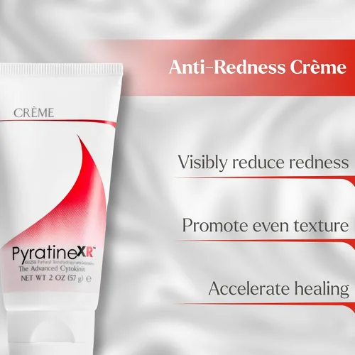 Vista 5 de PyratineXR Crème - Tratamiento antienvejecimiento y rosácea - Ultimate Cytokinin Skin Cream Reduce el enrojecimiento facial, lesiones de acné