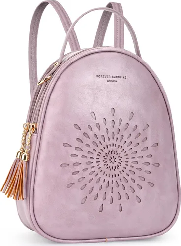 Vista 7 de T1953 Mochila para mujer, de piel sintética, para regalo para niñas y mujeres