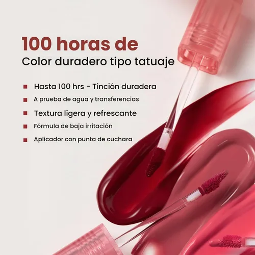 Vista 3 de TONYMOLY Perfect Lips - Tinte impactante, hada, de larga duración, todo el 9 Hada impactante