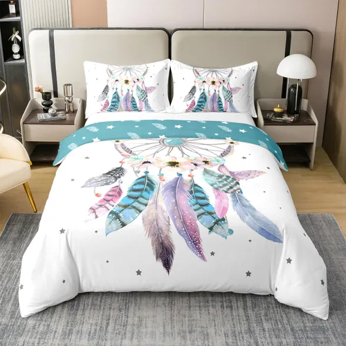 Vista 27 de Axolotl Funda de Edredón 100% Algodón Tamaño Twin Lindo Juego de Ropa de Cama de Axolotl Funda de Edredón Kawaii Funda de Edredón de Animales