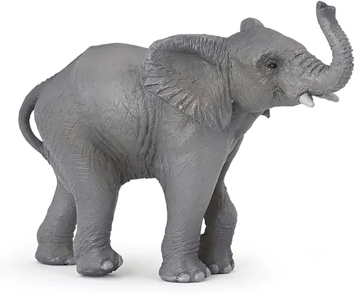 Vista 9 de Papo -Pintado a mano - Figura -Wild Animal Kingdom - Elefante joven -50225 -Coleccionable - para niños - Adecuado para niños y niñas- a partir de 3