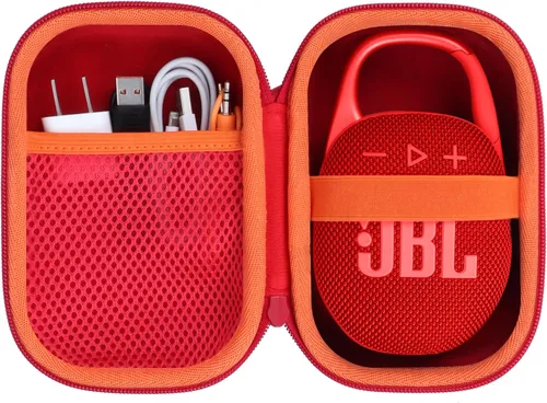 Vista 13 de Funda rígida compatible con altavoz portátil JBL Clip 5 Clip 4 (funda negra)