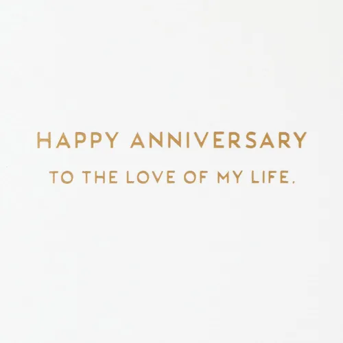 Vista 3 de Hallmark Tarjeta de aniversario exclusiva para marido, esposa, novio, novia (Love of My Life)