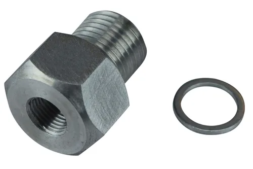 Vista 2 de LS Engine Swap M16, adaptador de 1.5 a 1/8 NPT sensor de presión de aceite, agua LS1 LSX LS3, medidor 551172