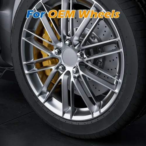 Vista 7 de Dynofit Tuercas de llanta OEM de 0.472 in x 1.5 para fusión 2005-2021, Escape 2001-2026, enfoque 2008-2018, tuercas de rueda de estilo de una pieza