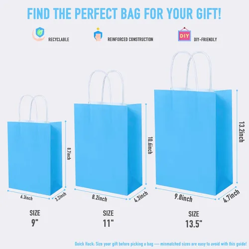 Vista 7 de BLEWINDZ - 32 bolsas de regalo pequeñas con 32 pañuelos de 8.7 x 6.3 x 3.2 01-8cols-S