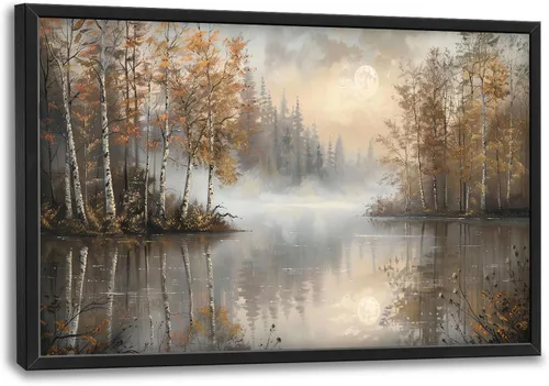 Vista 13 de Arte de pared grande de soldado para sala de estar, bandera patriótica de Estados Unidos, decoración en lienzo con marco militar, impresiones