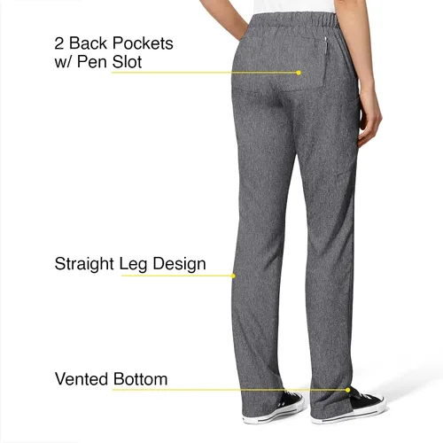 Vista 4 de WonderWink Women's Flat Front Cargo Scrub Pant