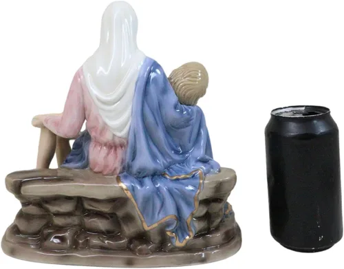 Vista 7 de Ebros Gift Figura de porcelana de porcelana de hueso Michelangelo Vaticano Reproducción de La Pieta de 9 pulgadas de alto, la Santa Madre con Jesús