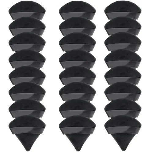 Vista 9 de 12DP12LP - 24 piezas de soplo de polvo, de algodón triangular, lavable para la cara, para polvo suelto, cuerpo, base cosmética, esponja