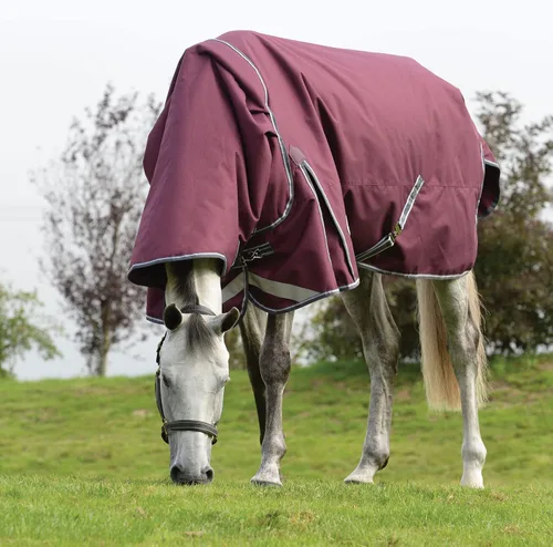 Vista 9 de WeatherBeeta ComFiTec Plus Dynamic II Cuello Detach-A-Neck mediano, granate/gris/blanco, 51 pulgadas