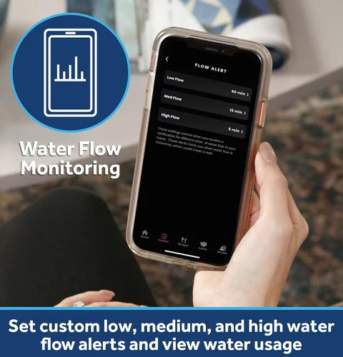 Vista 6 de GE Suavizador de agua inteligente con filtración integrada, 30,000 granos, reduce los minerales duros a toda la casa, WiFi integrado con alertas