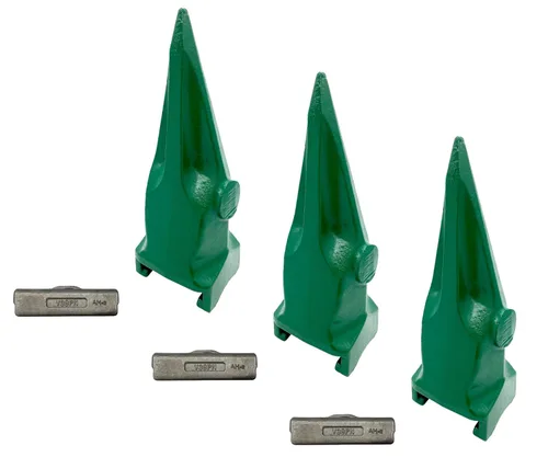 Vista 6 de Cubo de excavadora solo diente de roca de tigre con pin, compatible con ESCO Super V39 Series - V39VY (1)
