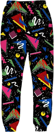 Vista 3 de UNIFACO. Pantalones deportivos unisex con estampado digital 3D con cordón