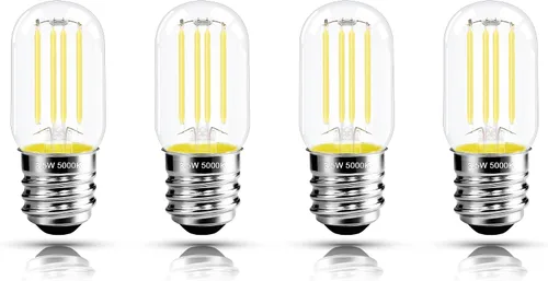Vista 9 de Bombilla LED E26 de 7.3 pulgadas, 6 W, regulable, bombillas Edison blancas suaves de 2700 K, 800 lm, igual a 80 W, tubular T10 T9, bombilla larga