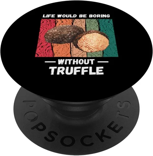 Vista 6 de Vintage Life Would Be Boring Without Truffle Lover Retro PopSockets MagSafe PopGrip for iPhone