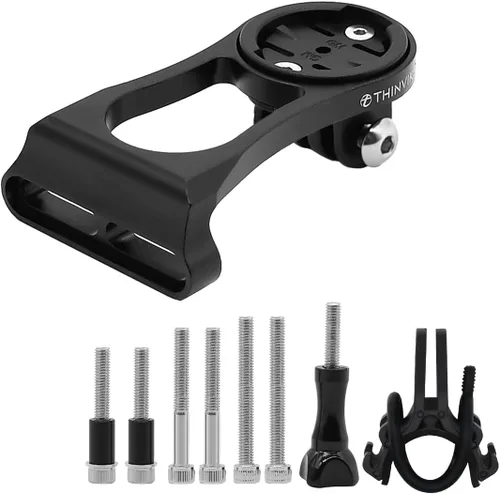 Vista 7 de Thinvik Soporte para computadora de bicicleta extendida para Wahoo Garmin Bryton Series Combo Mount GPS Bike Computer