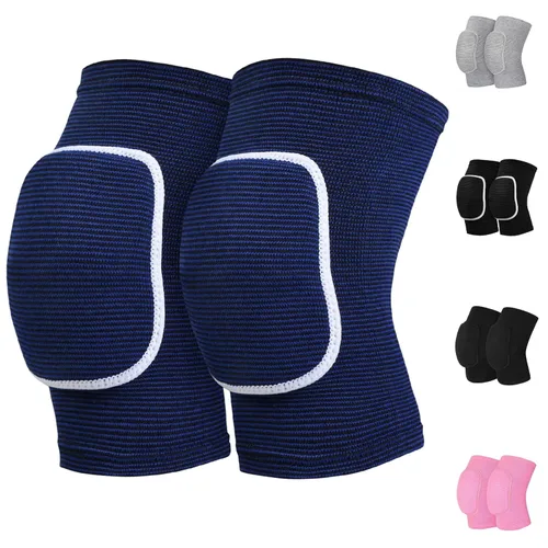 Vista 8 de HISFFOG Rodilleras de voleibol para mujeres, hombres, jóvenes, niñas, niños, rodilleras para voleibol, baloncesto, fútbol, baile, yoga, tenis