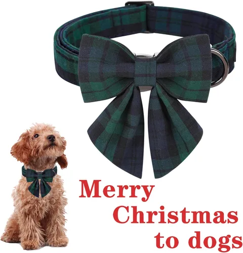 Vista 104 de Unique style paws - Collar para perros con corbatín, collar ajustable para perros y gatos, pequeño, mediano y grande