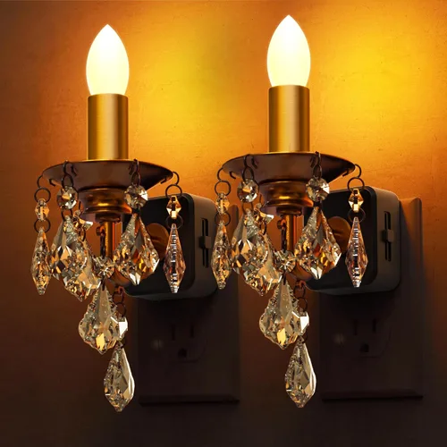 Vista 11 de L LOHAS LED Luz nocturna, luces nocturnas modernas que se enchufan a