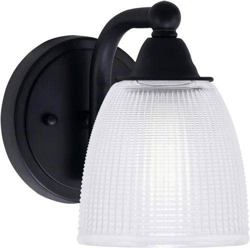 Vista 85 de Toltec Lighting Paramount - Aplique de pared de 1 luz, lámpara de pared para interiores, regulable, compatible con LED de base media, acabado