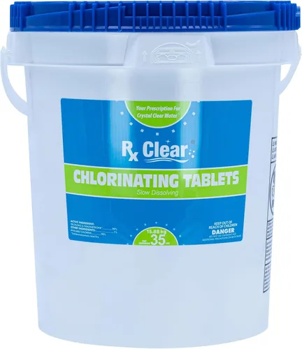 Vista 15 de Rx Clear - Tabletas de cloro de 3 pulgadas 5 libras Tabletas estabilizadas individuales para desinfectar piscinas De larga duración