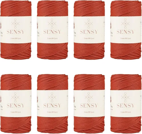 Vista 14 de Cuerda de poliéster Sensy Premium de 3 mm, 120 metros, 100% cordón de polipropileno, cuerda de macramé de 3 mm, cordón para bolsos de ganchillo