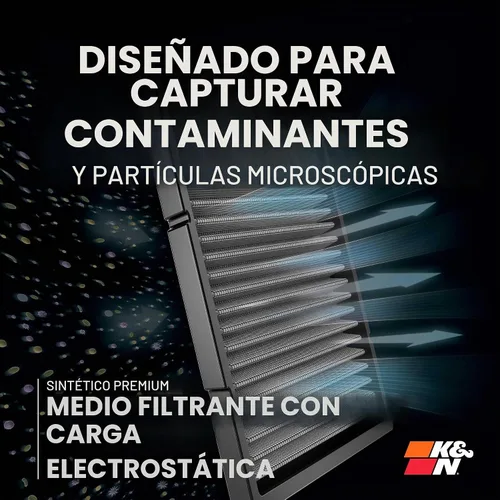 Vista 2 de K&N Premium - Filtro de aire para cabina
