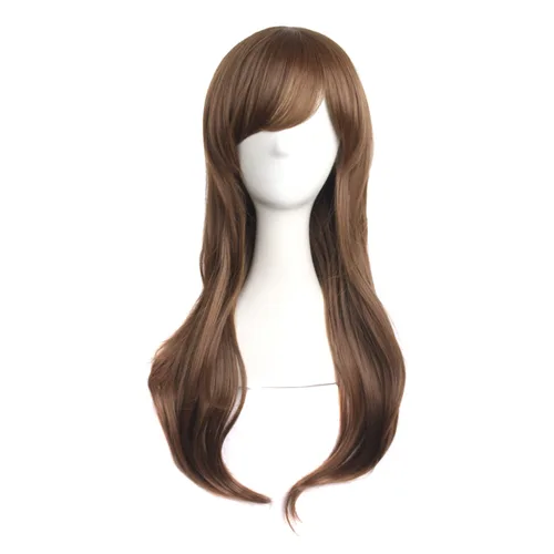 Vista 33 de MapofBeauty - Peluca larga de extremos rizados para cosplay, de 28 pulgadas, para mujer, color Azure Azul celeste