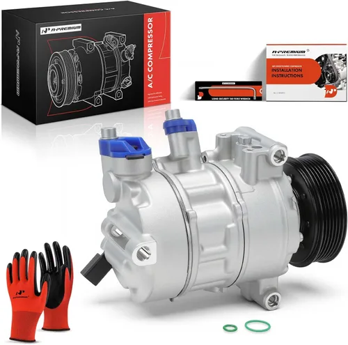 Vista 10 de A-Premium Compresor de A/C con embrague compatible con Audi A4 2017-2020, A4 allroad/Quattro 2017-2019, Q7 2018-2020, A6 2016-2018, A6 Quattro
