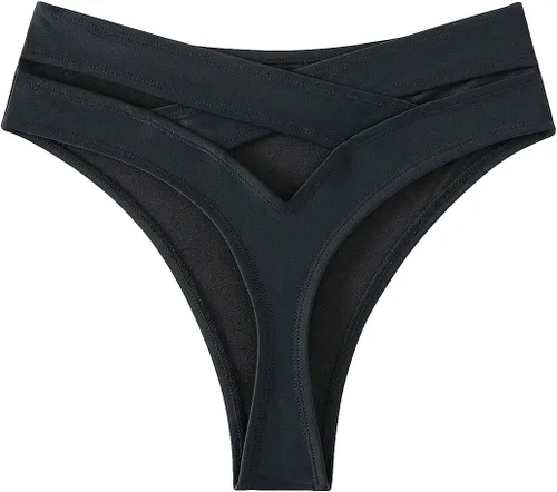 Vista 5 de SOLY HUX Traje de baño para mujer con espalda cruzada y corte cruzado