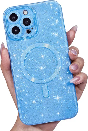Vista 40 de LoeoeL Funda para iPhone 12 con Purpurina Compatible con Magsafe, Femenina Linda Brillante Magnética Mag Safe Bonita Funda para Teléfono