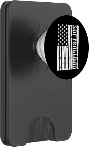 Vista 7 de Bate de sóftbol - Jarra de sóftbol para papá, PopSockets estándar PopGrip