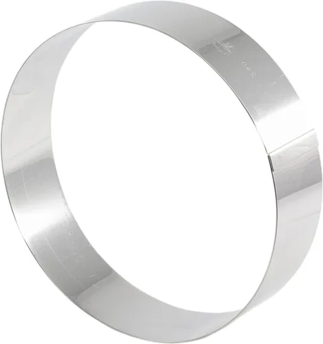 Vista 2 de Matfer Bourgeat 371406 - Anillo para mousse, color plateado