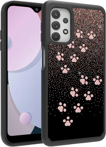 Vista 10 de Funda diseñada para Samsung Galaxy A32 (6.5 pulgadas), funda duradera para teléfono para niña bebé, negra, firmada para Galaxy A32 5G, funda Bebé