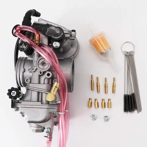 Vista 4 de KIPA Carburador para Yamaha WR250 WR250F YZ250F 2001-2013 FCR38 FCR 1.496 in Rendimiento Carb lateral plano Reemplazar # 5XC-14101-G0-00