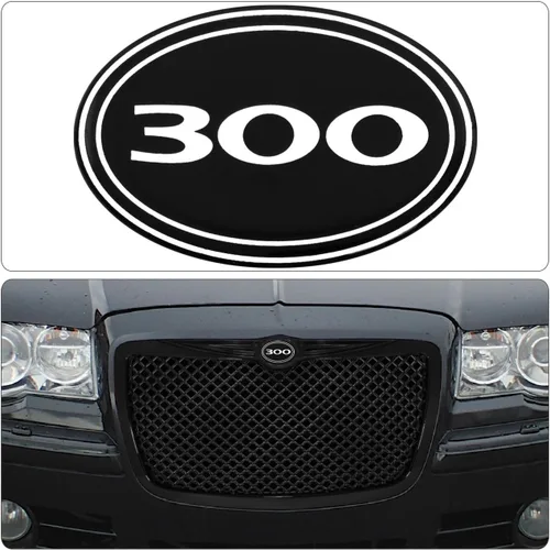 Vista 2 de Repuesto de calcomanía con logo para rejilla frontal para Chrysler 300 300C
