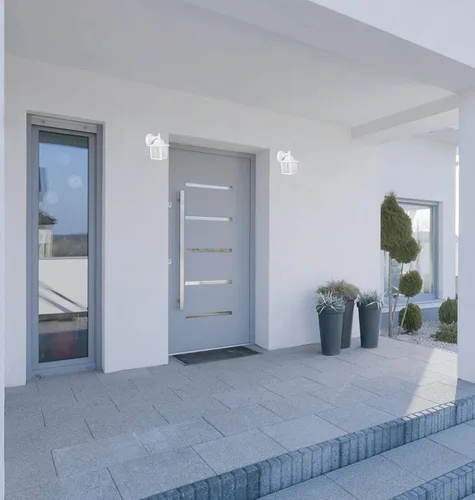 Vista 6 de LIT-PaTH Farol de pared para exteriores, aplique de pared como accesorio de iluminación de porche, base mediana E26 de 60 W máximo, carcasa